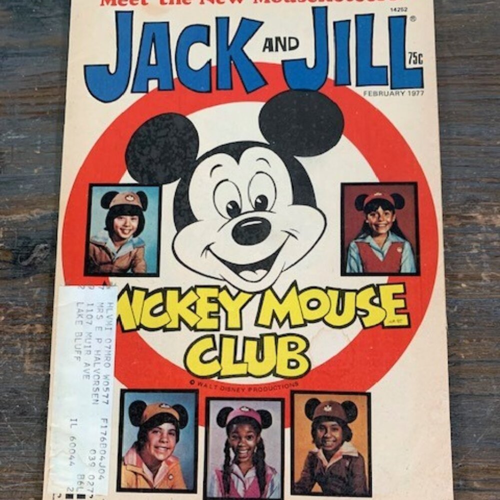 Vintage Jack & Jill Magazine February 1977 Mickey Mouse Club Mouseketeers